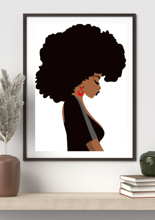 Afro wall art
